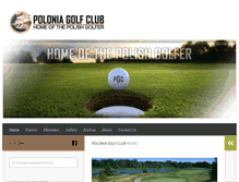 Tablet Screenshot of poloniagolfclub.com